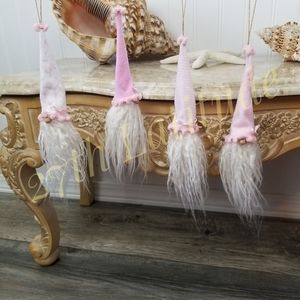 Gnome Ornaments set/4 Custom Handmade